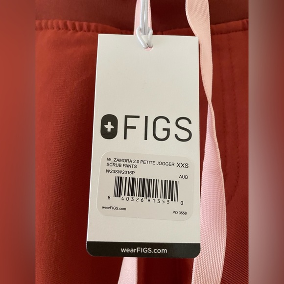 New With Tags Women’s Figs Zamora Joggers Scrubs Pants  Brown  XXS Petite - Picture 4 of 5